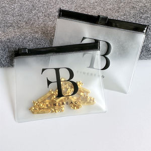 カスタム小型PVCジュエリープラスチックジッパーバッグ、再利用可能なフロストジュエリー包装ジップロックバッグ、ロゴ付きリット高級イヤリングポーチ - Product Image 1