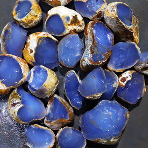 Đá thô thạch anh tím Thổ Nhĩ Kỳ cỡ lớn bán buôn, đá thô Chalcedony xanh lam, đồ trang trí, làm đồ trang sức, tự làm - Product Image 1