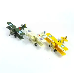 古董铁飞机模型复古小型飞机模型