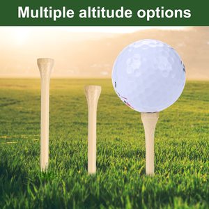 Tees de Golf con Logotipo Personalizado, Tees de Bambú Duraderos, Material Biodegradable, Reduce la Fricción y el Efecto Lateral, Mayor Estabilidad - Product Image 4