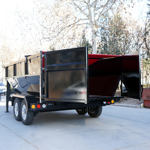 Nuevo tipo de remolque volquete de freno eléctrico de cuello de cisne de acero - Product Image 1