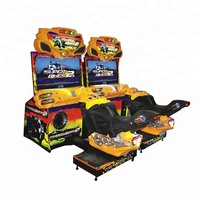 Machine de simulation de course de moto d'arcade de jeu vidéo à pièces de 42 pouces
