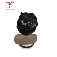 Gorro satinado Truly Lips con lazo elástico, logotipo impreso, gorro de moda para mujer, uso doméstico, cuatro estaciones, 56-58 cm