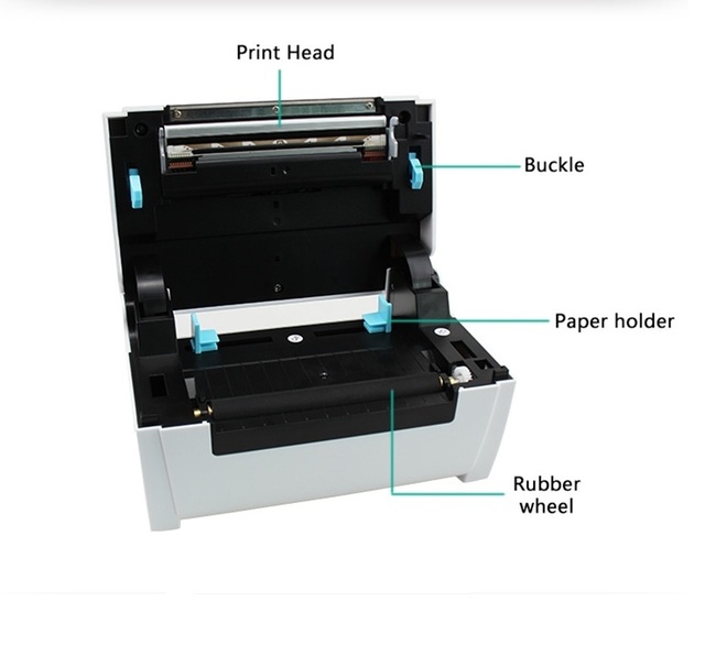 VTR VTR-TB41 White 110mm Adhesive Address Stickers Wireless BT Barcode Thermal Label Printer 203dpi 1-Year Warranty Stock SDK