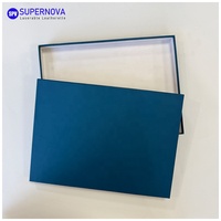 Boîte cadeau en papier artistique gravable au laser, logo personnalisé vierge pour emballage promotionnel et événements d'entreprise