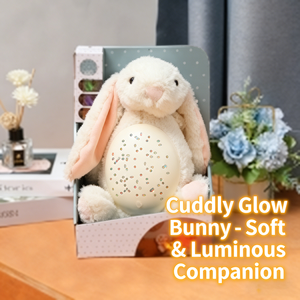 Jouet Lapin Apaisant pour Bébé, Projecteur Étoilé, Aide au Sommeil pour Tout-petits, Peluche ABS/PP, <span class=keywords><strong>Cadeau</strong></span> de Haute Qualité pour Bébé Garçon et Fille - Product Image 5