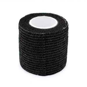 Self Adhesive Elastic Tattoo Grip Tape <b>Black</b> Non Slip Sport <b>Wrap</b> Bandage for Tattoo Machine Professional PMU Studio Use - Product Image 2