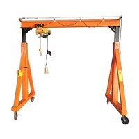 Grue à portique mobile électrique ou manuelle pour usage intérieur et extérieur, capacité de 3 tonnes, 5 tonnes, 10 tonnes, avec palan électrique