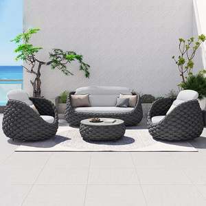 Hot bán nhà máy bán hàng trực tiếp đồ nội thất sân vườn đặt ngoài trời Patio <span class=keywords><strong>sofa</strong></span> - Product Image 3