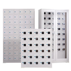 Gabinete de Carga para Teléfonos Móviles de Acero Blanco, 10 Niveles, Sistema Push-Pull, Almacenamiento de Oficina, para Actualización y Mejora, Gran Capacidad, Seguro - Product Image 2