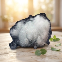 Matériau de rembourrage en fibres de filament de polyester recyclé à 100 %, matière première textile