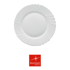 Plato para Postre Ebro Ø 20 cm en Vidrio Blanco Bormioli Rocco F6Ct36Ng - Product Image 4