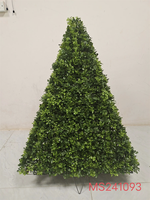 Plantes artificielles en plastique et en métal de haute qualité à 2 ou 3 couches de feuilles mélangées, bonsaï en pot, personnalisable, décoration intérieure/extérieure