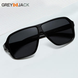 Gafas de sol Greyjack para hombre, montura TR90, UV400, polarizadas, negras, extragrandes, estilo urbano, tipo 3 - Product Image 5