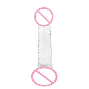 Dildo Vibrador Portátil Transparente para Masturbación Femenina, Producto Sexual para Adultos, Dildo Simulado - Product Image 4