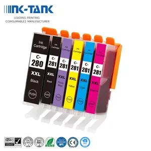 Ink Cartridge 280 INK-TANK PGI 280 XL 281 PGI-280 PGI280 CLI-281 CLI281 Premium Compatible Inkjet Ink Cartridge For Canon PIXMA TS9120 Printer