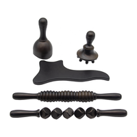 Kit d'outils de thérapie de luxe 5 en 1, ensemble d'outils professionnels en bois pour le modelage du corps