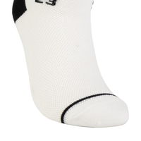 Chaussettes de sport personnalisées avec logo blanc/noir, respirantes, séchage rapide, écologiques, sans frais de configuration, couleurs de logo assorties