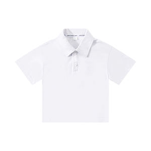 เสื้อโปโลเด็กชายเด็กหญิง ผ้าฝ้ายแท้ สีพื้น คอปก แขนสั้น ใส่ได้ทุกโอกาส ไซส์ใหญ่ กลาง เล็ก - Product Image 3