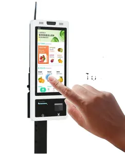 32 polegadas 21.5/24/27 polegadas, máquina de pedido com tela sensível ao toque de autoatendimento android, consulta, autoatendimento, impressora, câmera, NFC