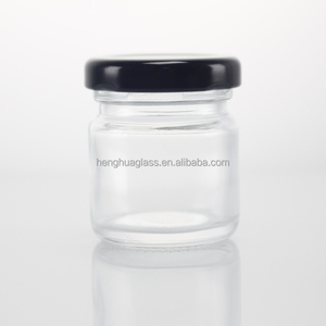 Hot Bán <span class=keywords><strong>30Ml</strong></span> 1Oz Vòng Rõ Ràng Lọ Thủy Tinh Cho Mứt Mật Ong Dưa Thực Phẩm Lưu Trữ Với Kim Loại Nắp Ủng Hộ Đám Cưới - Product Image 1