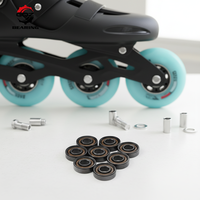 16 roulements à billes entièrement en céramique ABEC-7 ABEC-9 pour skateboard, roulements 608 8x22x7 pour patins à roulettes et skateboards