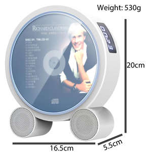 Reproductor de CD Portátil de Madera con Altavoces Bluetooth, Control Remoto y Pantalla Digital para Música en Casa, Aprendizaje de Idiomas y Audiolibros - Product Image 2