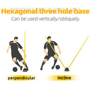 Set de Postes de Slalom para Entrenamiento de Agilidad de <span class=keywords><strong>Fútbol</strong></span>, Equipo de Entrenamiento de <span class=keywords><strong>Fútbol</strong></span> de Plástico - Product Image 2
