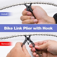 Kit de chaîne de vélo en acier allié 6/7/8 vitesses, outil multifonction de réparation mécanique, pince à chaîne, crochet, 3 paires de boucles de vélo