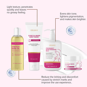 Ensemble de soins corporels post-partum <span class=keywords><strong>pour</strong></span> femmes, crème de massage anti-âge, hydratante, réparatrice, réparation des <span class=keywords><strong>vergetures</strong></span> <span class=keywords><strong>pour</strong></span> adultes, vente en gros OEM - Product Image 6