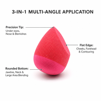 Éponges de maquillage JLY Cosmetic Beauty Blending Blender, super douces, en silicone infusé, sans latex, écologiques, respectueuses de la peau, lavables