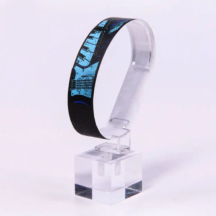 Kunden spezifisches Papier armband Armband Einweg 19mm 250*25mm Custom Tyvek Armband zum Drucken