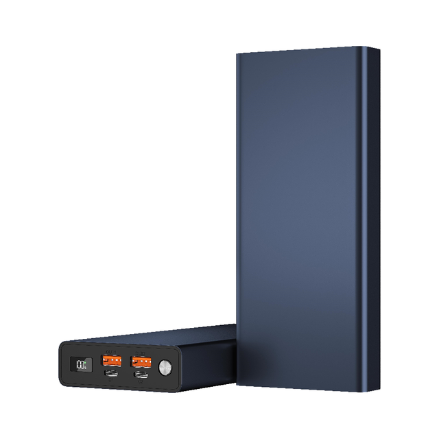 100W Aluminum 30000mAh Fast Charging PD Quick Charger Power Bank with GaN Tech and Solar Panel LI-Polymer Battery