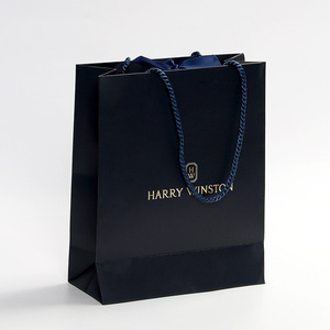 Bolsas de Papel Laminado de Lujo, Impermeables, Hechas con Materiales Reciclados, con Asas de Mano, Logotipo Personalizado, Tamaños Pequeños/Mini para Joyería y Vino - Product Image 1