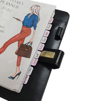 Budget Binder Planner Benutzer definierte A5 Wöchentliche Monats planer 6 Gold Ring Binder Journal für Frauen