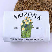 État de Californie sweat brodé sweat à capuche fleur de coquelicot doré 3D tissé Badge avant Logo Est 1850 pour les saisons automne hiver