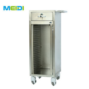 Carrito médico de acero inoxidable, carrito de hospital con carpeta de registro de historial de casos de diferentes tamaños - Product Image 1