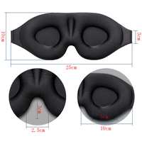 Masque de Sommeil Ergonomique 3D et Cache-Yeux Doux et Confortable pour Bloquer la Lumière