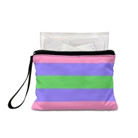 Porte-monnaie pliable personnalisé motif arc-en-ciel gay trigender, pour la poche, pochette pour les courses au marché et cadeaux pour invités