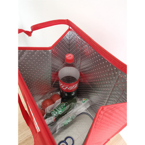 Bolsa térmica de almuerzo con aislamiento personalizado de fábrica profesional, bolsas de entrega de alimentos reutilizables para comestibles - Product Image 5