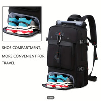 Sac à dos de voyage 2 en 1 avec système de compression sous vide, sac à bagages extensible pour les vacances et les voyages d'affaires