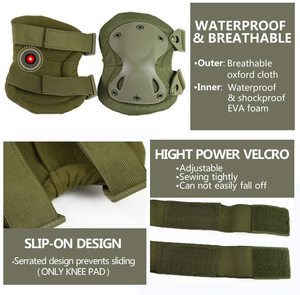 Coussinets en Gel pour bretelles réglables personnalisées, genouillères tactiques professionnelles <span class=keywords><strong>de</strong></span> Combat et <span class=keywords><strong>de</strong></span> sécurité pour pantalons lourds - Product Image 6