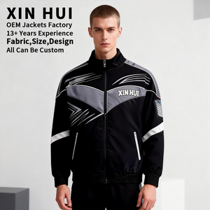 Chaqueta de Invierno Personalizada para Hombre, Estilo Urbano y Deportivo, Cortavientos de Alta Calidad con Parches, Chaqueta Bomber Bordada, Chaqueta Deportiva de Cuero PU - Product Image 2