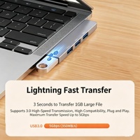 Ultra Slim 4-Port Mini USB 3.1 Multi Splitter for 2.0 2.0 3.0 Type C Hub Aluminum Docking Station Stock