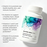 Capsules multivitaminées de haute qualité disponibles à prix réduits, sans OGM et sans gluten