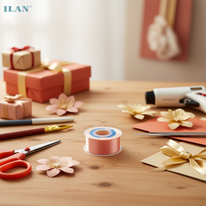 Nastro in Raso Iln 3,8cm 25Y Colore Salmone per Forniture Artigianali - Product Image 2