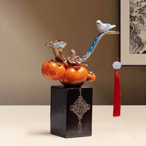 Tout le meilleur ornement d'éléphant chanceux, une paire de nouvelle entrée de style chinois, meuble TV de salon, décoration de bureau - Product Image 4