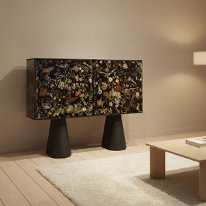 Console de rangement décorative moderne en résine pour boutique de fleurs, comptoir de bar et décoration de hall de centre de bien-être haut de gamme - Product Image 1