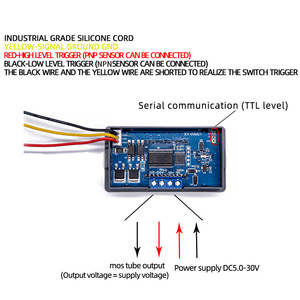 XY-WM01 โมดูลจับเวลาอเนกประสงค์, ทริกเกอร์หน่วงเวลาควบคุมวงจร MOSFET บอร์ดแทนที่รีเลย์ 5V 12V 24V - Product Image 6