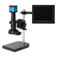 Microscope électronique industriel HD 14 millions de pixels pour inspection vidéo, mesure et amplification, réparation de cartes de circuits imprimés et de horloges, Chine